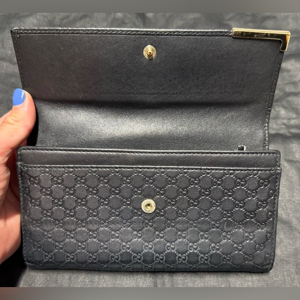 Gucci microguccissma black wallet - Picture 6 of 14
